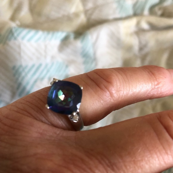 Sterling Silver Mystic Topaz Ring - Picture 9 of 11